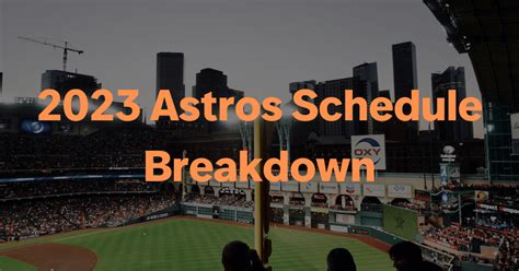 ASTROS Odds: Schedule, Matchups, & Stats.